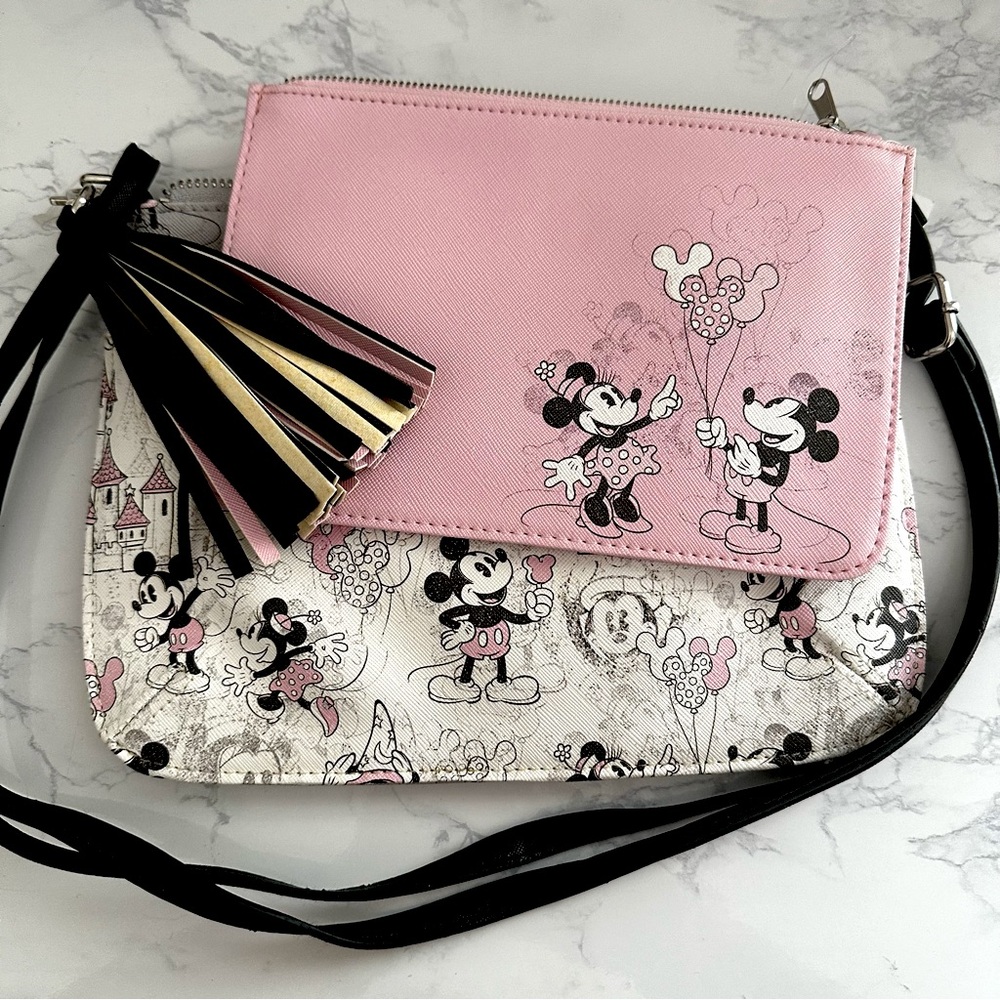 NWT 2 in 1 bag Minnie and Mickey Mouse